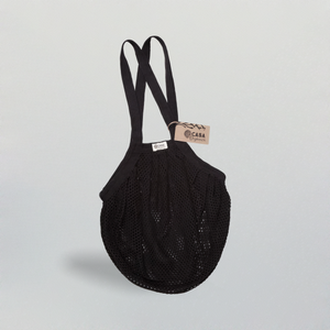 Fine mesh shopping bag with long handle