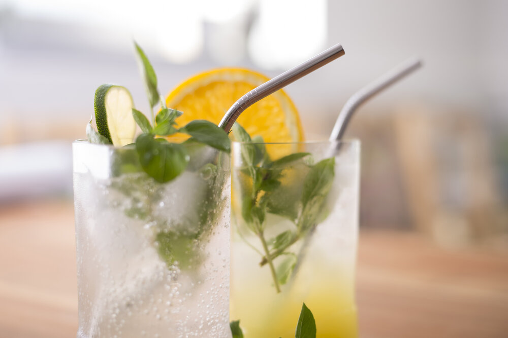 Стоманена сламка - извита I 7650