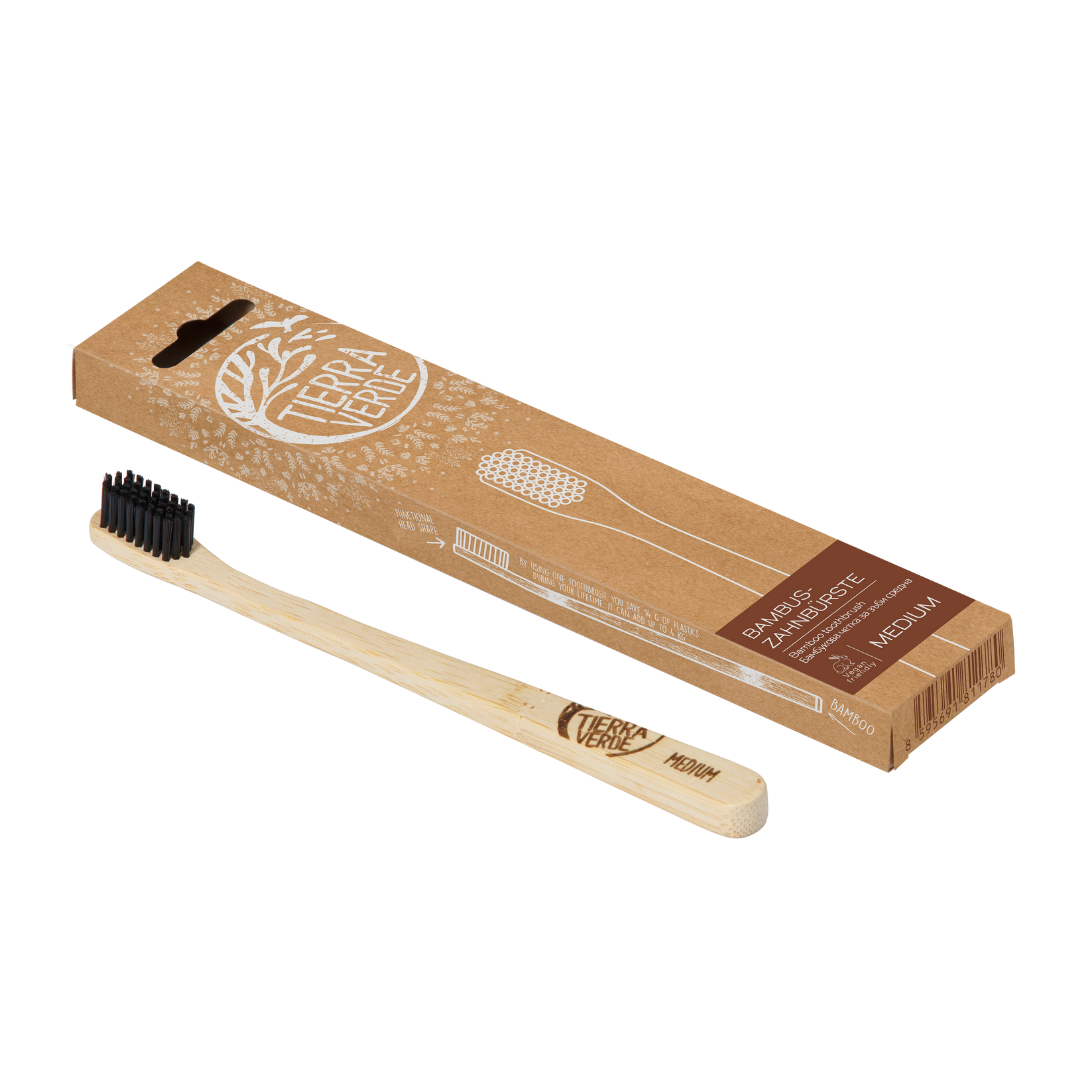 ПРЕМИУМ Четка за зъби от бамбук - мека мини