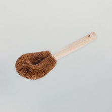 Coconut fiber brush with handle I 7339